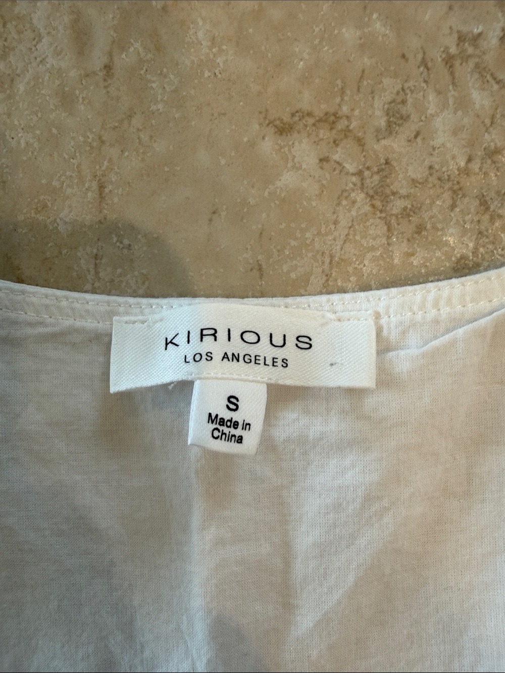 Kirious Los Angeles White Eyelet Tie-Front Camisole - Picture 2 of 3
